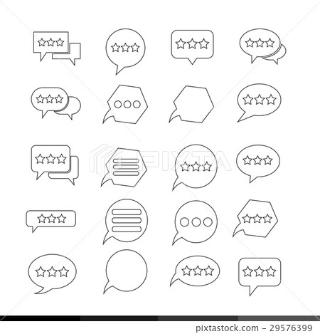 speech bubble set illustration design speech bubble set illustration design 29576399