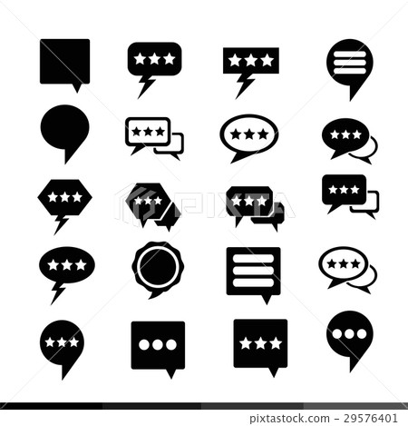 speech bubble set illustration design speech bubble set illustration design 29576401