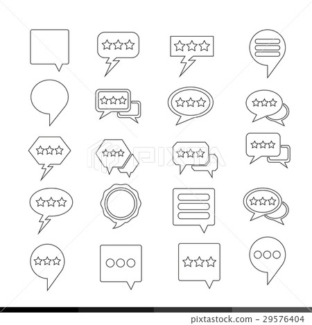 speech bubble set illustration design speech bubble set illustration design 29576404