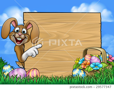 Easter Bunny Sign 29577347