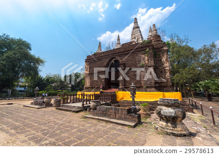 Wat Chet Yot, seven pagoda temple  in Chiang Mai 29578613