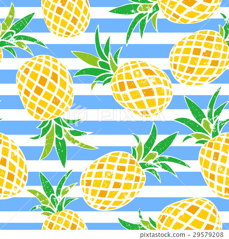 Cute pineapple seamless pattern Cute pineapple seamless pattern 29579208