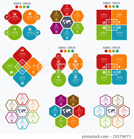 Set with infographics Set with infographics 29579673