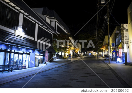 Jozankei溫泉鎮在晚上 29580692