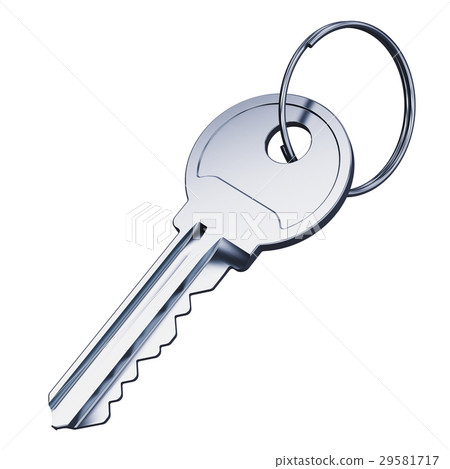 Metal key isolated on white background Metal key isolated on white background 29581717