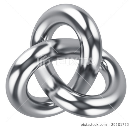 Abstract infinite loop knot shape 29581753