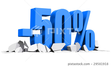 50 percent sale and discount advertisement concept 50 percent sale and discount advertisement concept 29581918