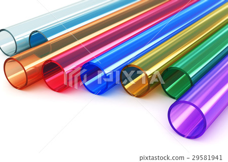 Color acrylic plastic tubes 29581941
