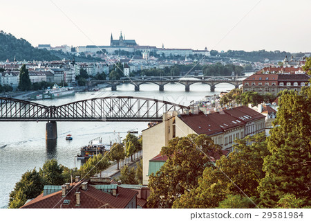 View from the Vysehrad to castle and river Vltava View from the Vysehrad to castle and river Vltava 29581984