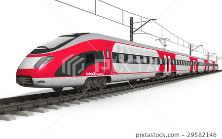Modern high speed train 29582146