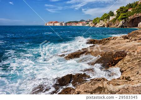 Adriatic Sea Coast Near Dubrovnik Adriatic Sea Coast Near Dubrovnik 29583345
