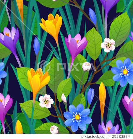 Floral seamless pattern 29583884