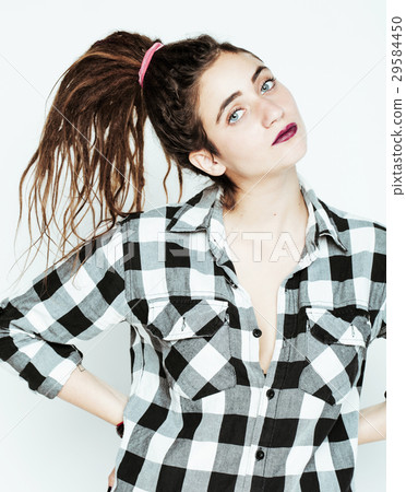 real caucasian woman with dreadlocks hairstyle 29584450