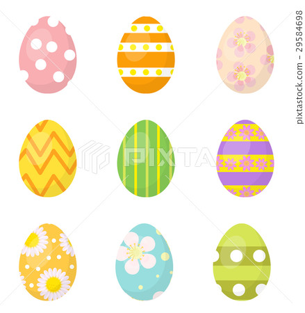 Easter eggs set of icons, design elements 29584698