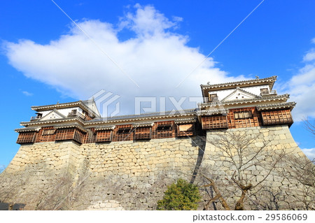 The corner tower of Matsuyama castle The corner tower of Matsuyama castle 29586069