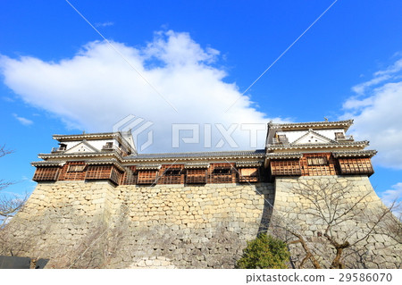 The corner tower of Matsuyama castle The corner tower of Matsuyama castle 29586070