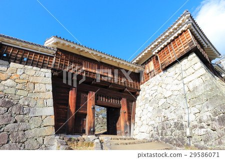 Dry gate of Matsuyama castle and Tosei oar 29586071
