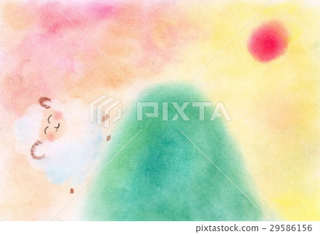 Adventure of Sheep: Pastel Painting 29586156