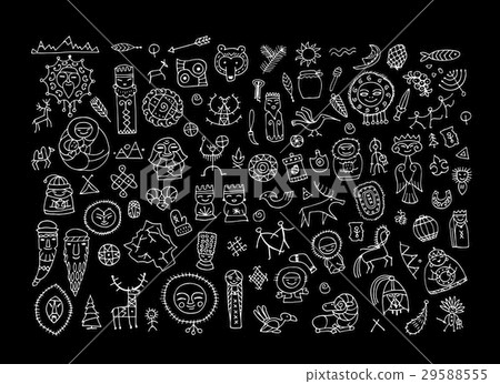 Set of ethnic design elements 29588555