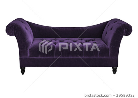 Purple sofa upholstery cover of velvet. Purple sofa upholstery cover of velvet. 29589352