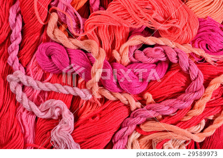 Colorful embroidery floss as background texture Colorful embroidery floss as background texture 29589973