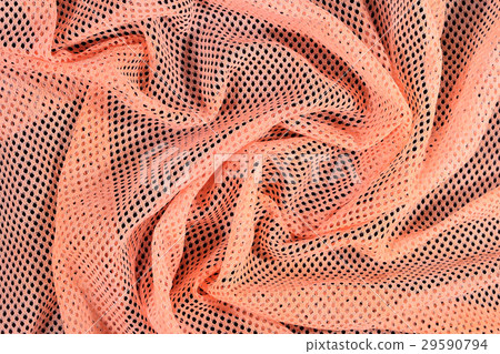 Orange crumpled nonwoven fabric background 29590794