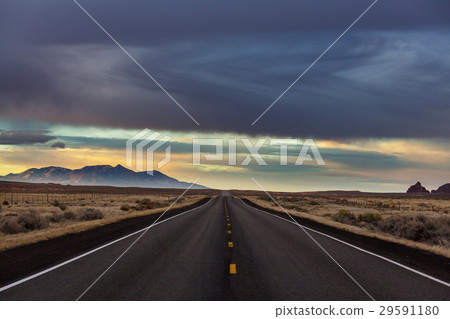 Road in prairie Road in prairie 29591180