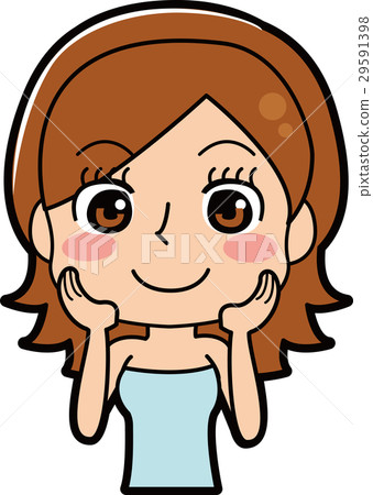 Illustration of a skin care woman 29591398