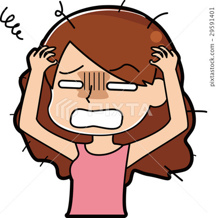 夫人頭髮的例證 夫人頭髮的例證 29591401