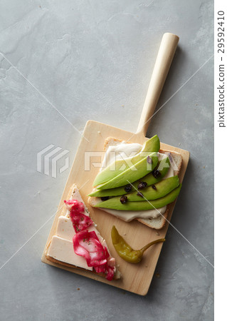 Tasty toasts with cheese Tasty toasts with cheese 29592410