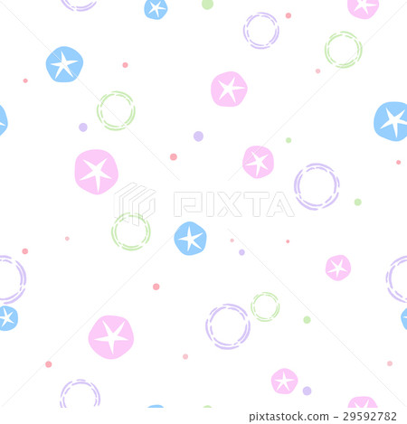 Vector seamless morning glory flower pattern. Vector seamless morning glory flower pattern. 29592782