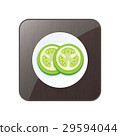 Green Tomato 3D Icon  and button 29594044