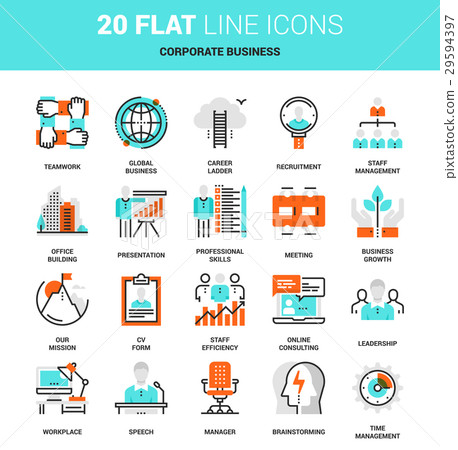 Corporate Business Icons 29594397