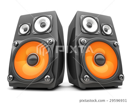 Two audio column. Sound symbol 29596931