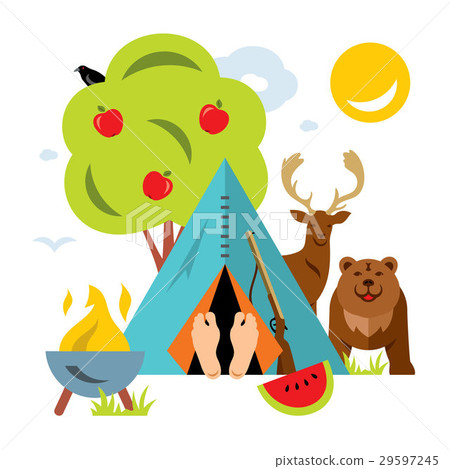Vector Hunting Concept. Vector Hunting Concept. 29597245