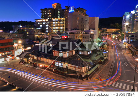 Night view of Dogo Onsen Main building 29597884