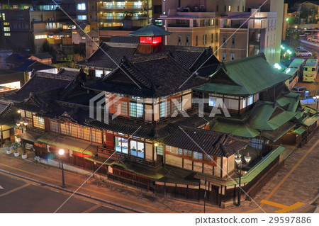 Night view of Dogo Onsen Main building 29597886