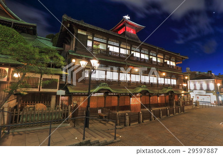 Night view of Dogo Onsen Main building 29597887