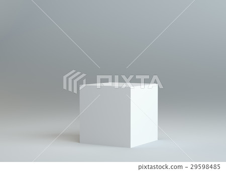 White empty box on gray background White empty box on gray background 29598485