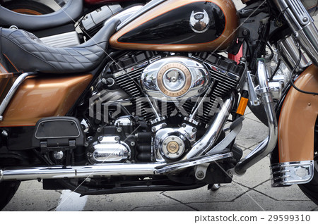 Harley Davidson motorcycle engine. 29599310