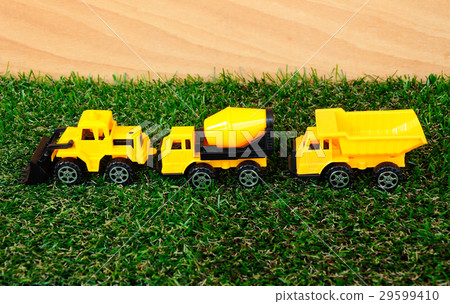 Heavy construction machine toys made of plastic 29599410