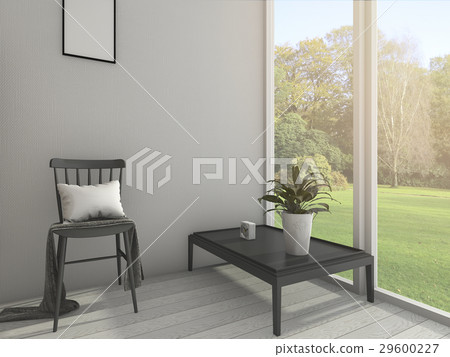 vintage furniture with nice view garden 29600227