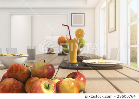 depth of field nice breakfast and meal 29600764