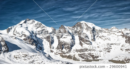 Mountain panorama of the Rhaetian Alps Mountain panorama of the Rhaetian Alps 29600941