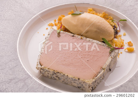 Guinea fowl liver parfait with black truffle Guinea fowl liver parfait with black truffle 29601202