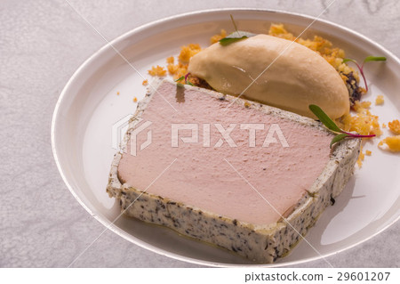 Parfait from a liver of a guinea fowl with aroma o Parfait from a liver of a guinea fowl with aroma o 29601207