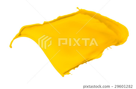yellow paint splash yellow paint splash 29601282