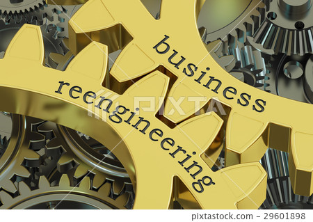Business Reengineering concept on the gears Business Reengineering concept on the gears 29601898