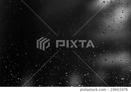 Drops of rain on glass 29601976