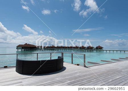 Maldives resort water cottage sea 29602951